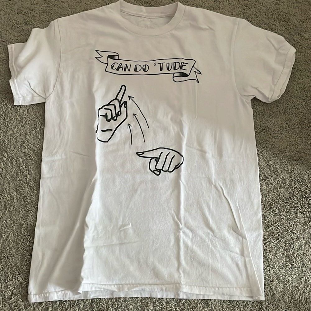 No brand, Deaf owned business shirt  “CAN DO ‘TUDE”